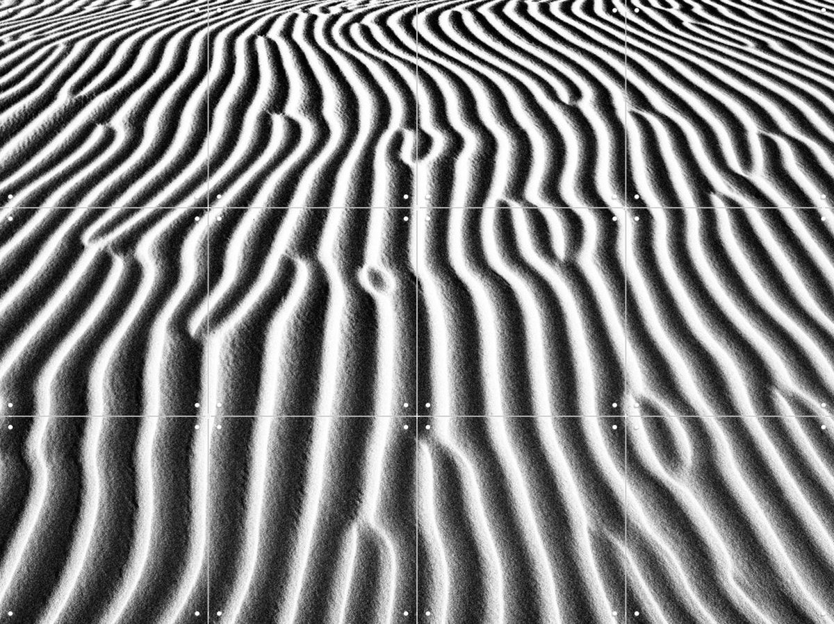 IXXI Abstract Landscape, Photolovers - 80 x 60 cm - Gratis ophangtool - Grote wanddecoratie en posters - Strepen, Minimalisme, Abstract, Fotografie
