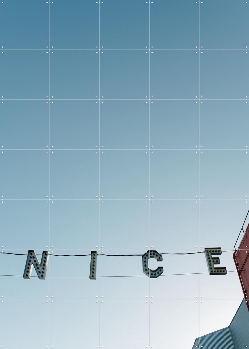 IXXI Nice, Chris Abatzis - 100 x 140 cm - Gratis ophangtool - Grote wanddecoratie en posters - Grafisch Ontwerp, Fotografie, Typografie, Decoratieve