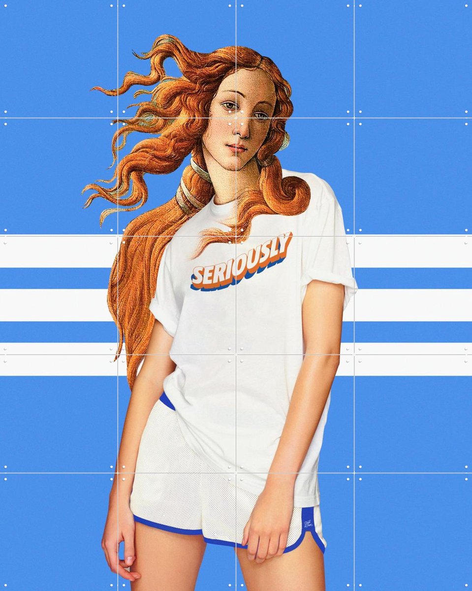 IXXI Venus Outfit, Paste in Place - 80 x 100 cm - Gratis ophangtool - Grote wanddecoratie en posters - Digitale Kunst, Illustraties, Kleurrijk, Pop