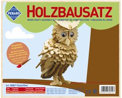 Pebaro Houten bouwpakket Uil 10 x 18 cm