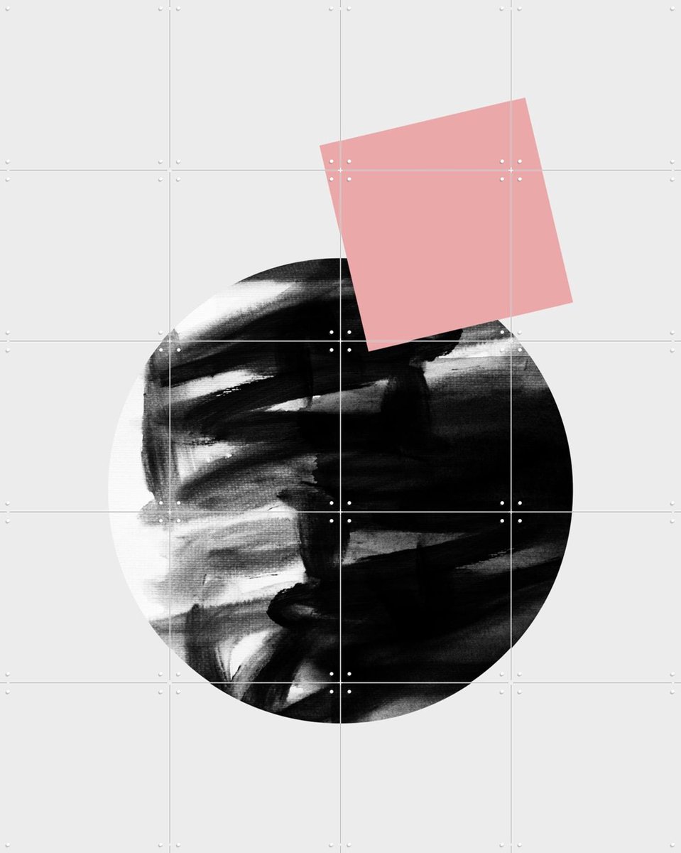 IXXI Minimalism, Mareike Böhmer - 80 x 100 cm - Gratis ophangtool - Grote wanddecoratie en posters - Minimalisme, Geometrische Kunst, Grafisch