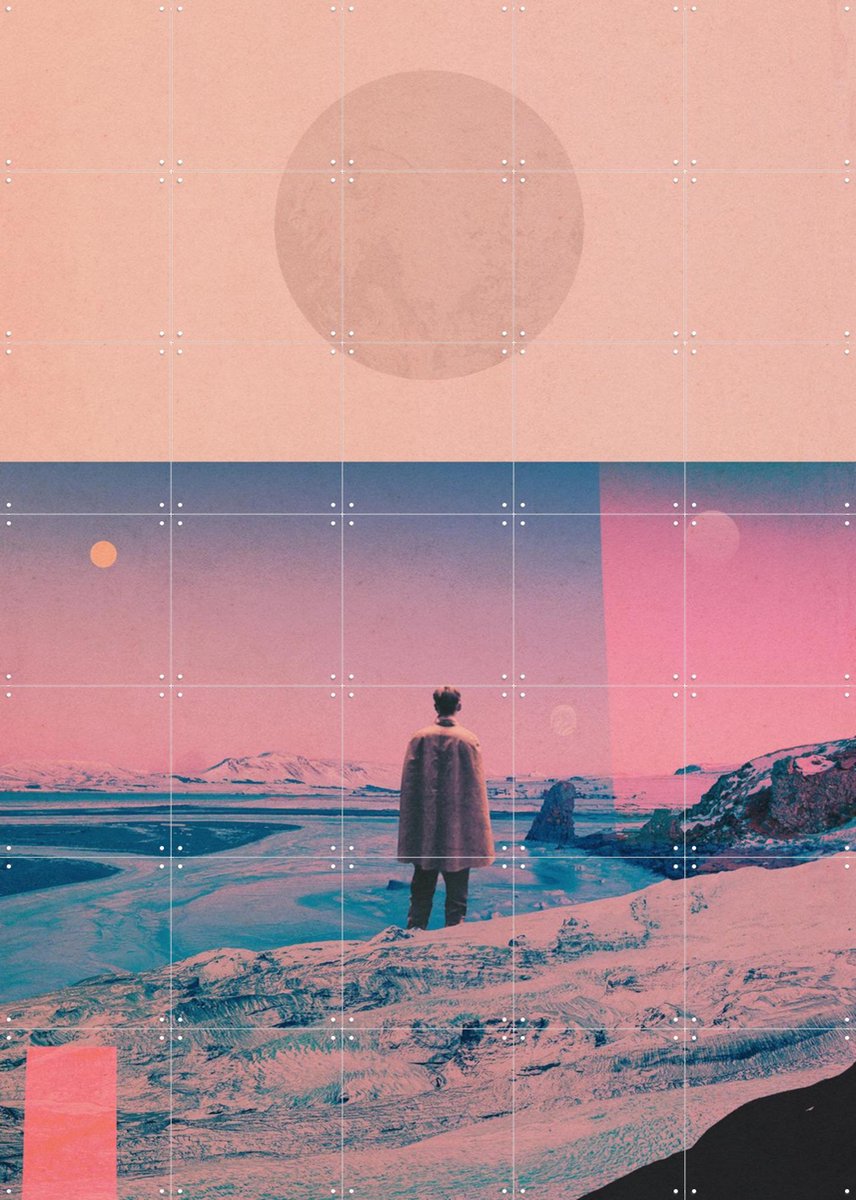 IXXI Will You Still remember me, Frank Moth - 100 x 140 cm - Gratis ophangtool - Grote wanddecoratie en posters - Digitale Kunst, Collage