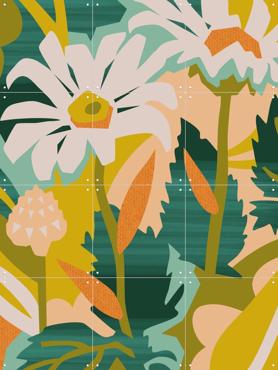 IXXI Similar, Megan Gallagher - 60 x 80 cm - Gratis ophangtool - Grote wanddecoratie en posters - Speels, Kleurrijk, Illustraties, Studeerkamer
