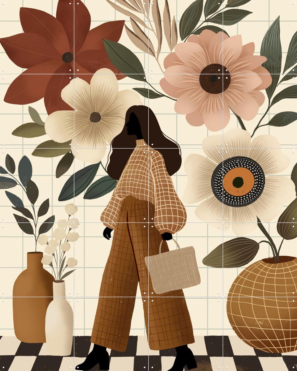 IXXI Maximalist Spring, Katarzyna Gąsiorowska & Various - 80 x 100 cm - Gratis ophangtool - Grote wanddecoratie en posters - Modern, Illustraties