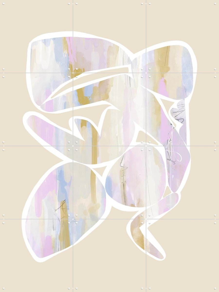 IXXI Botanical Shapes I, Bohomadic Studio - 60 x 80 cm - Gratis ophangtool - Grote wanddecoratie en posters - Illustraties, Abstract, Digitale Kunst