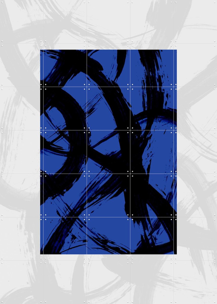 IXXI Abstract Brush Strokes 98Y, Mareike Böhmer - 100 x 140 cm - Gratis ophangtool - Grote wanddecoratie en posters - Kwaststreken, Grafisch Ontwerp