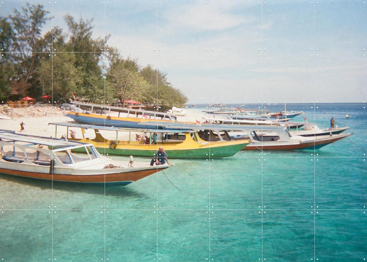 IXXI The Gili Islands, We Like Bali - 140 x 100 cm - Gratis ophangtool - Grote wanddecoratie en posters - Realisme, Fotografie, Eetkamer, Woonkamer