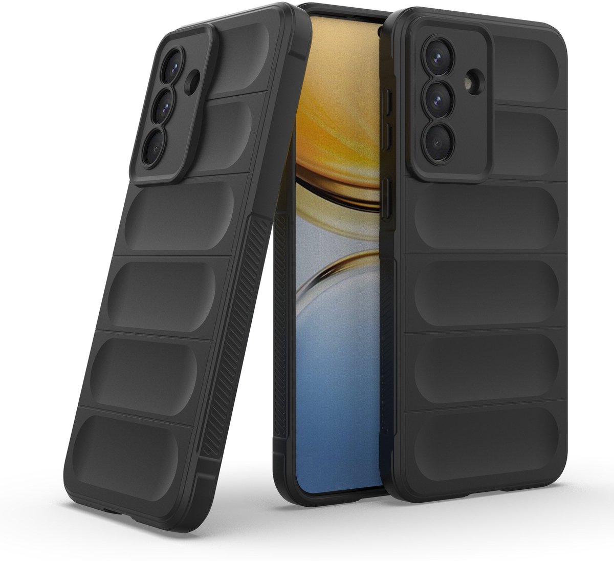 Aerogrip Hoesje - geschikt voor Samsung Galaxy A57 - Solidenz Telefoonhoesje - Zwart