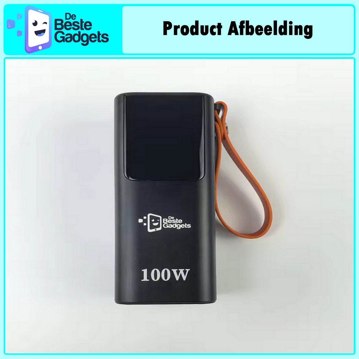 De Powerbank 20000mAh met Uittrekbare USB-C Kabel - afbeelding 3