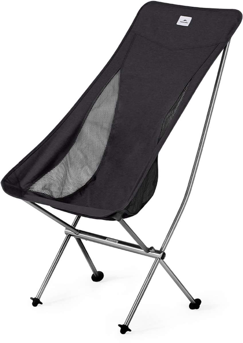 Naturehike Stellaluna L04 Campingstoel – Maat L – 7075 Aluminium Frame – Maximale belasting 150 kg - Zwart