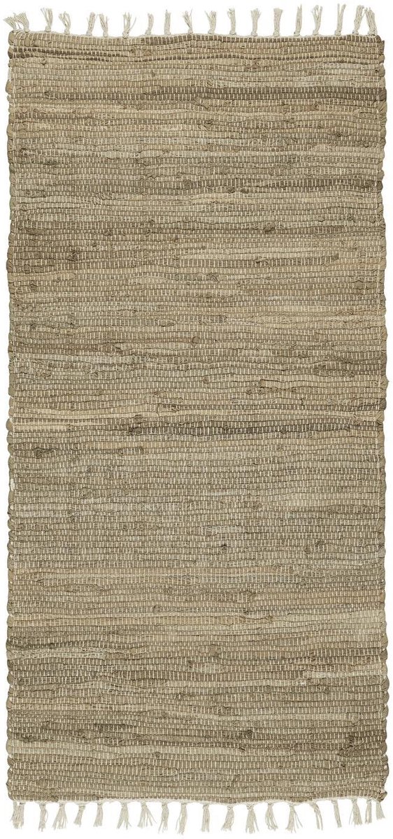 Ib Laursen - Vloerkleed 60x120 cm - Katoen - Bruin/Grijs