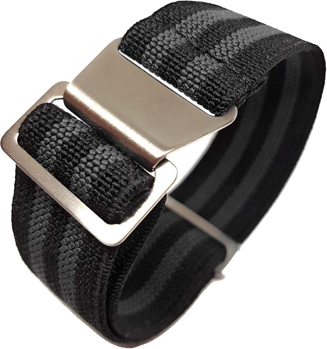 Elastische Nylon Horlogeband - Militaire Band - Dagelijks Gebruik - Verstelbare Haaksluiting - 20mm 22mm - Navy