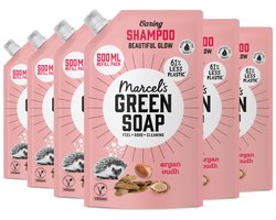 Marcel's Green Soap Shampoo Navulling - Argan & Oudh - 6 x 500ml