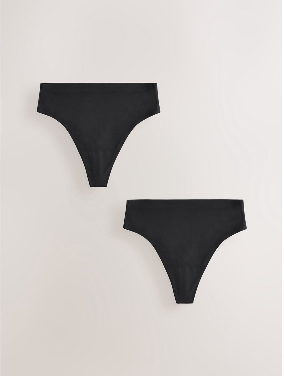 Next Set van 2 No VPL menstruatiestrings met hoge taille