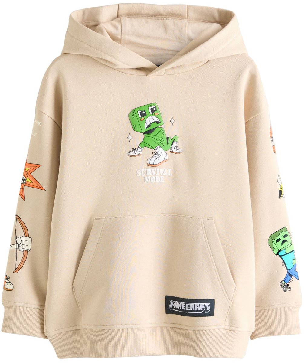 Next - Jongens - Minecraft hoody - Naturel