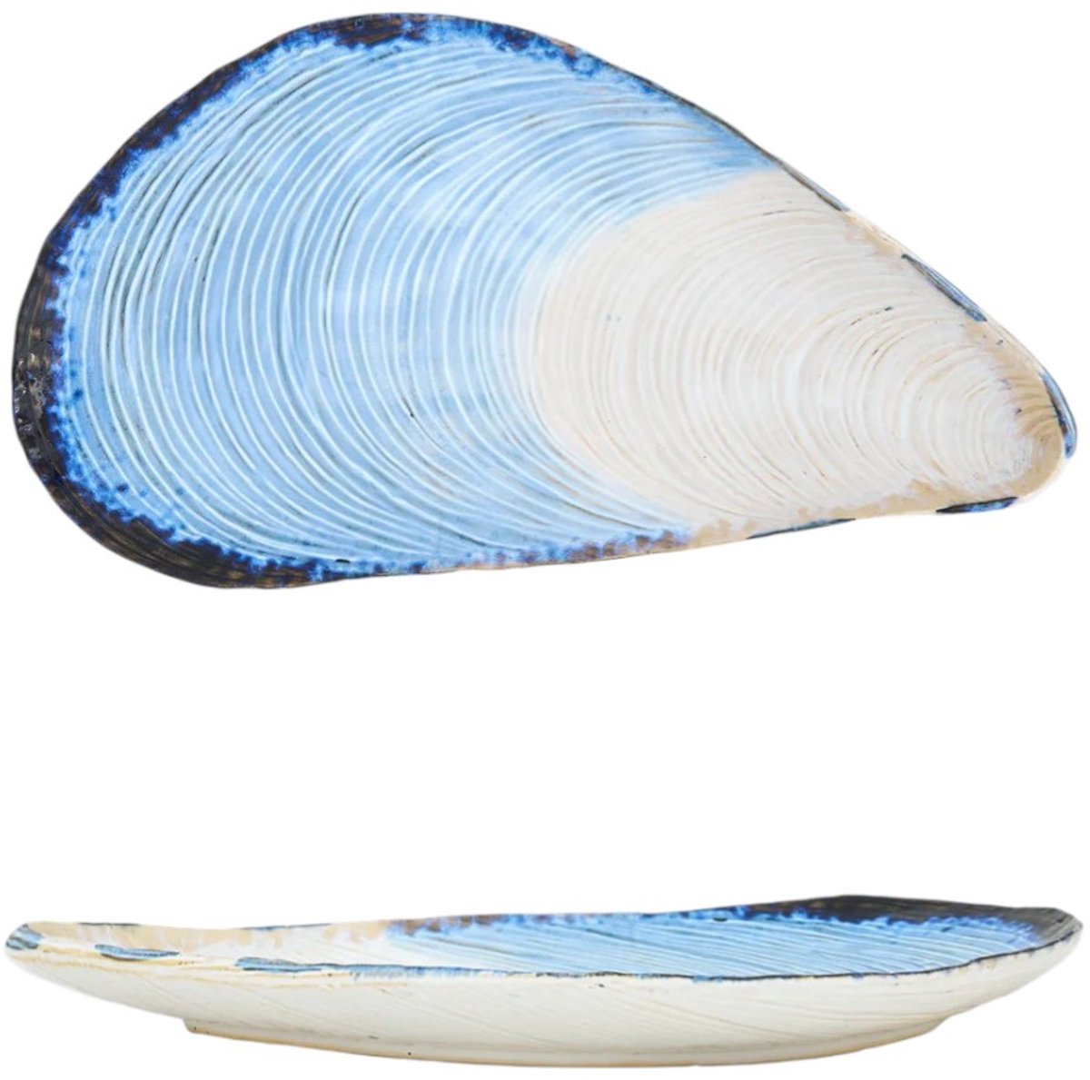 Mossel serveerbord groot - Batela