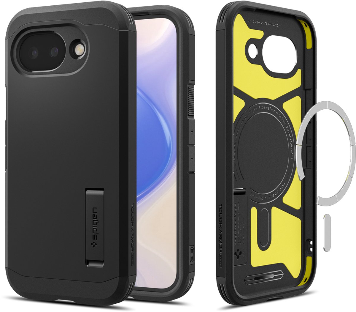 Spigen Tough Armor Backcover geschikt voor MagSafe voor de Google Pixel 10a - Black