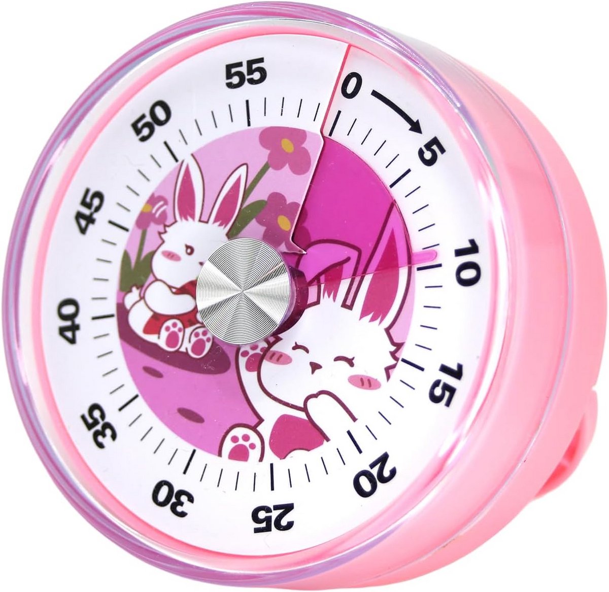 Visuele Timer - Countdown Klok - Tijd Management - Geen Batterijen Nodig - 82 x 82 cm - Zwart
