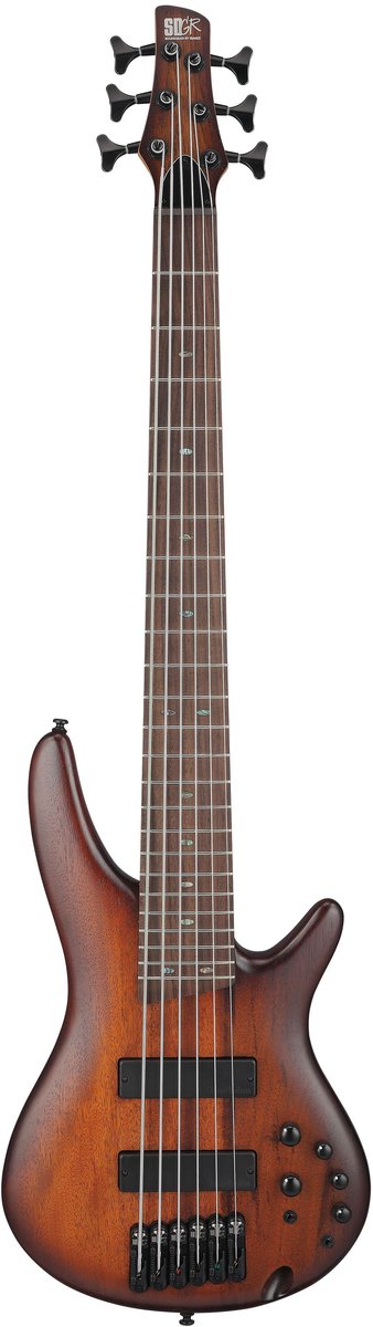 Ibanez Standard SR506A-MHL Mahogany Brown Burst Low Gloss - Elektrische basgitaar