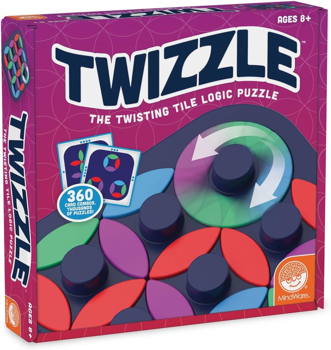 Draai Puzzel - Logica Spel - Hersenen Trainen - 360 Combinaties - 5.4 x 23.8 x 23.2 cm - Multicolour