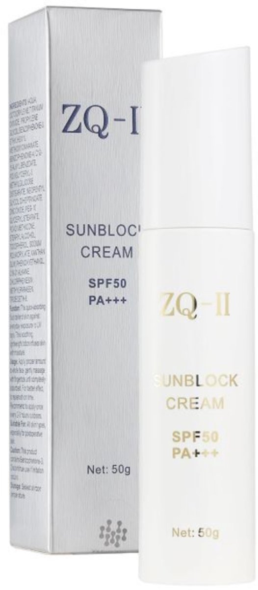 ZQ-II Zonnebrandcrème SPF 50 PA++ 50 ml