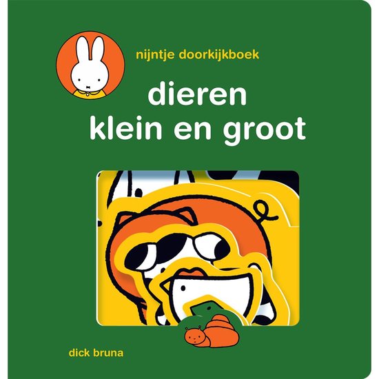 nijntje doorkijkboek, dieren klein en groot - cover