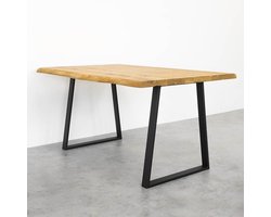 Seart Trapez Basic - Metalen Tafelpoot - 65x71 cm - Zwart - Poedergecoat