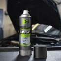 Spraytive universele hechtsmeervet spray 500ml in zilverkleurige bus met zwarte dop.