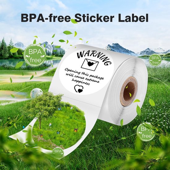 Ronde Etiketten Rollen - Zelfklevende Stickers - Naamplaatjes Printen ...