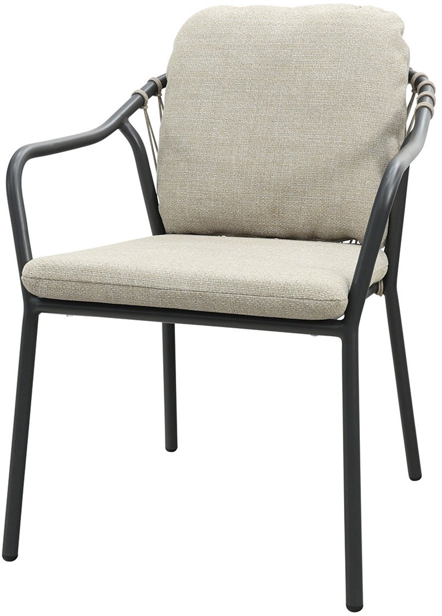 Pisa rope dining tuinstoel - Royal Grey