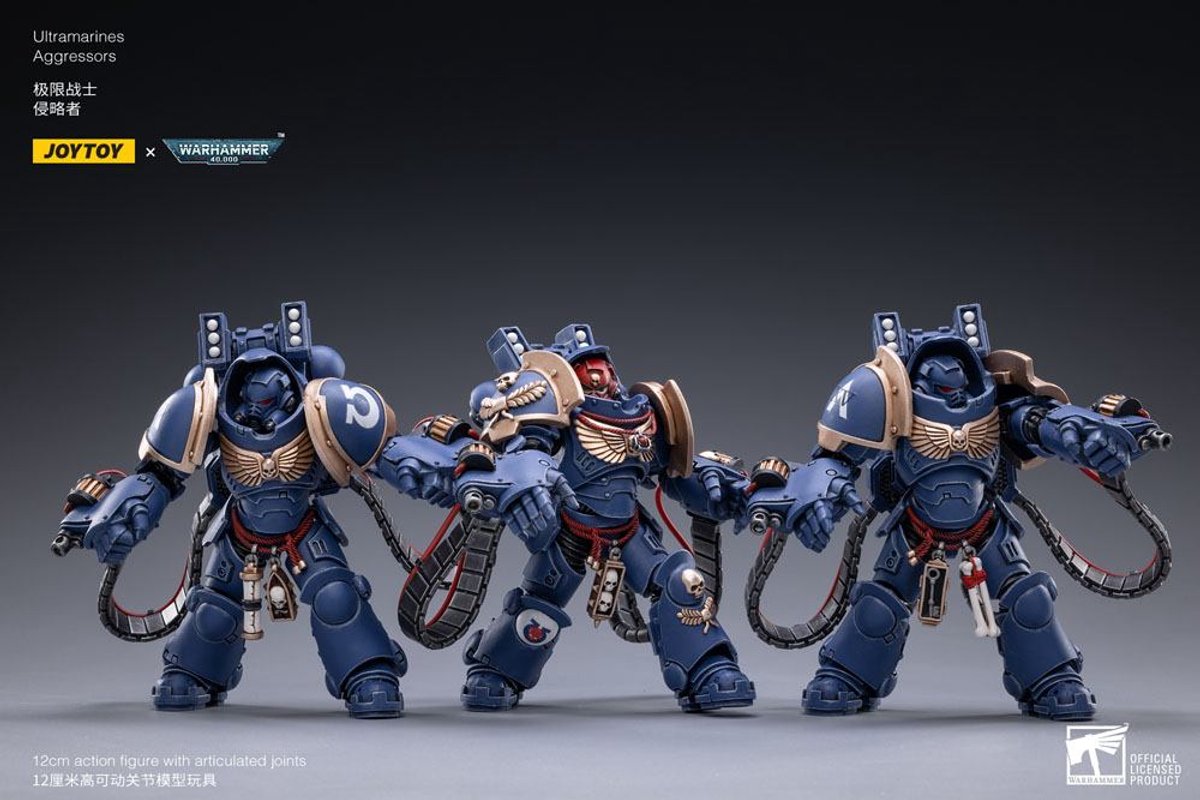 Joy Toy (CN) Warhammer 40k Action Figure 3-Pack 1/18 Ultramarines Aggressors 12 cm Action Figuur