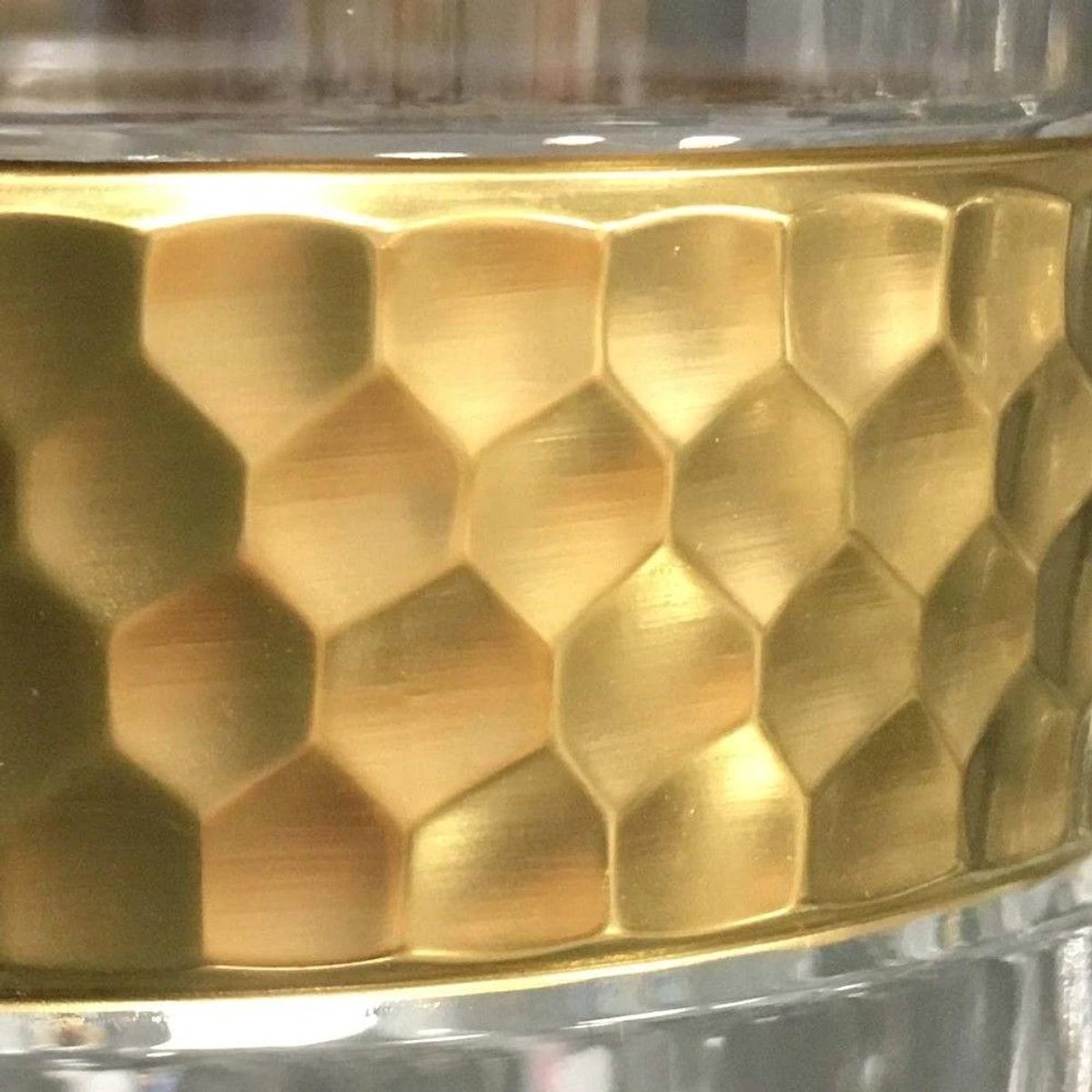Whiskyglas Bloom Gold - Tumbler with 24 karaat gouden rand - 320ml - Arnstadt Kristall