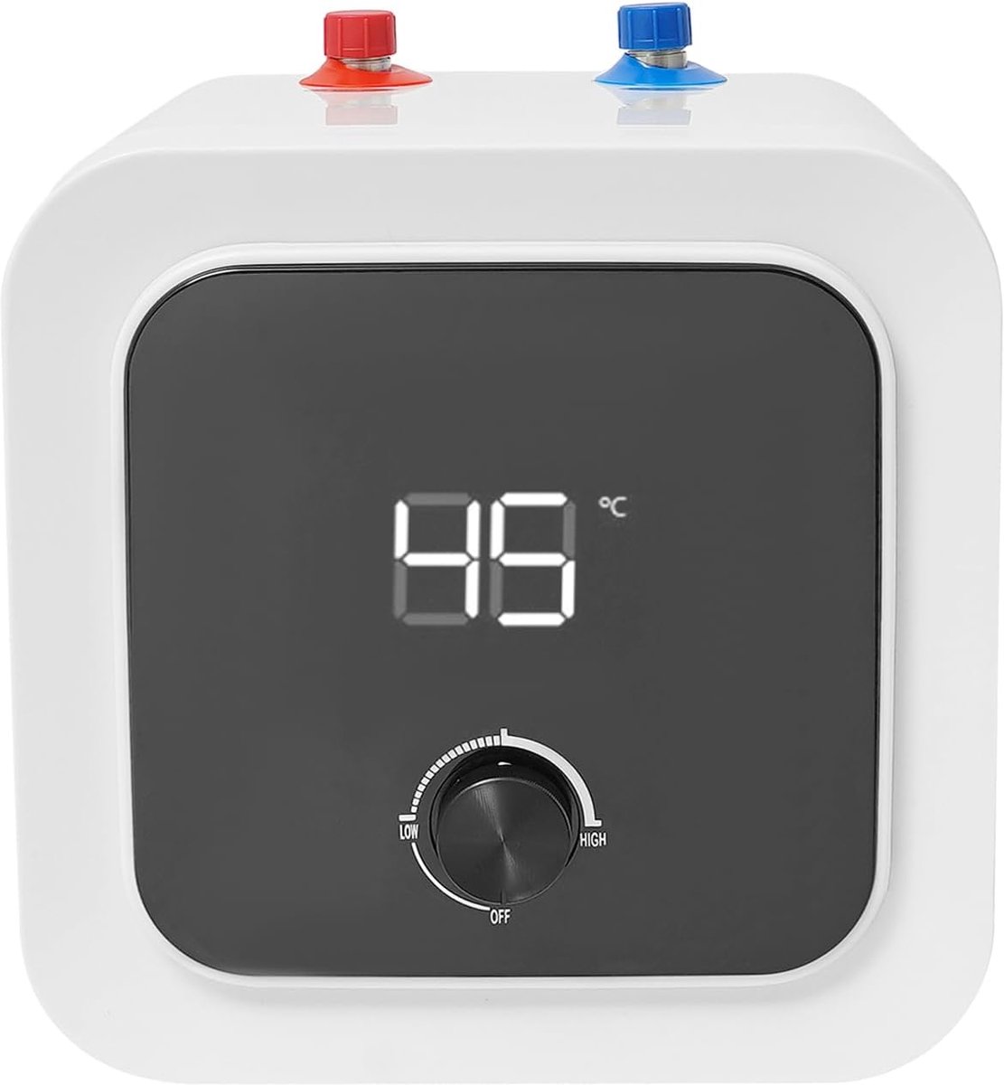 Elektrische Doorstroomboiler - Compacte Boiler - Keuken Badkamer - Temperatuurregelaar - 8 Liter - Wit