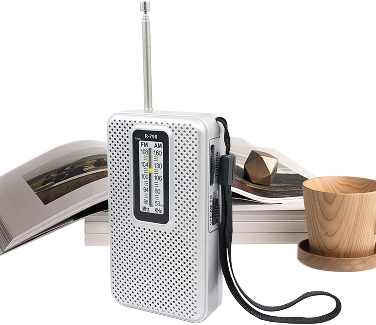 Draagbare Radio - AM FM Weer - Buiten Noodgevallen - Batterij Aangedreven - Compact Formaat