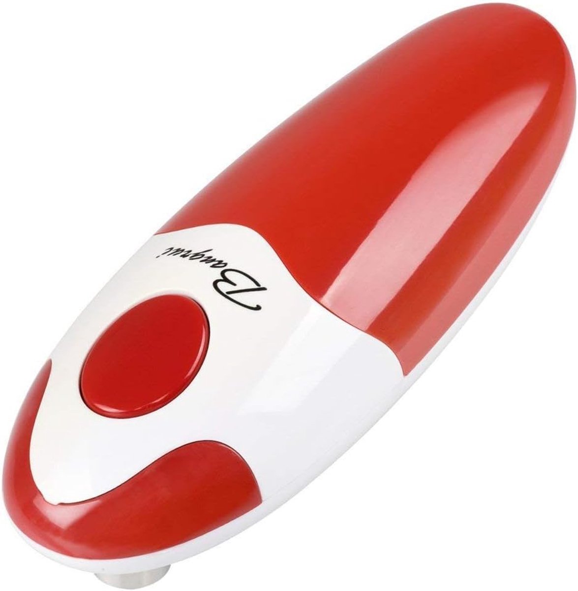 Elektrische Blikopener - Automatische Veiligheidsschakelaar - Keuken Gemak - Soepele Snede Rand - 17.9 x 6.9 x 6.25 cm - Rood