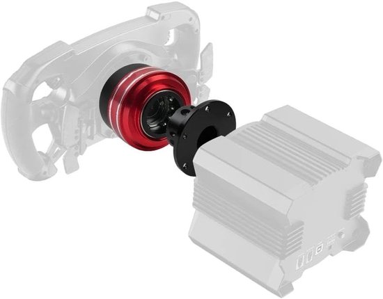 Stuurnaafadapter - Wielstuur adapter - Racesimulator spellen - Snelwissel functionaliteit - 70 mm 6-gaats - rood van Stuurnaafadapter — afbeelding 5