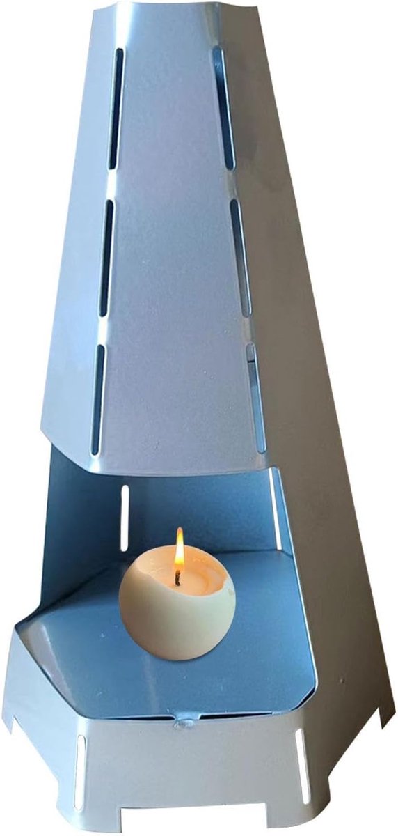 Theelicht Oven - Kaars Heater - Decoratieve Warmte - Winddicht Ontwerp - 22.8 x 15.9 x 12.9 cm
