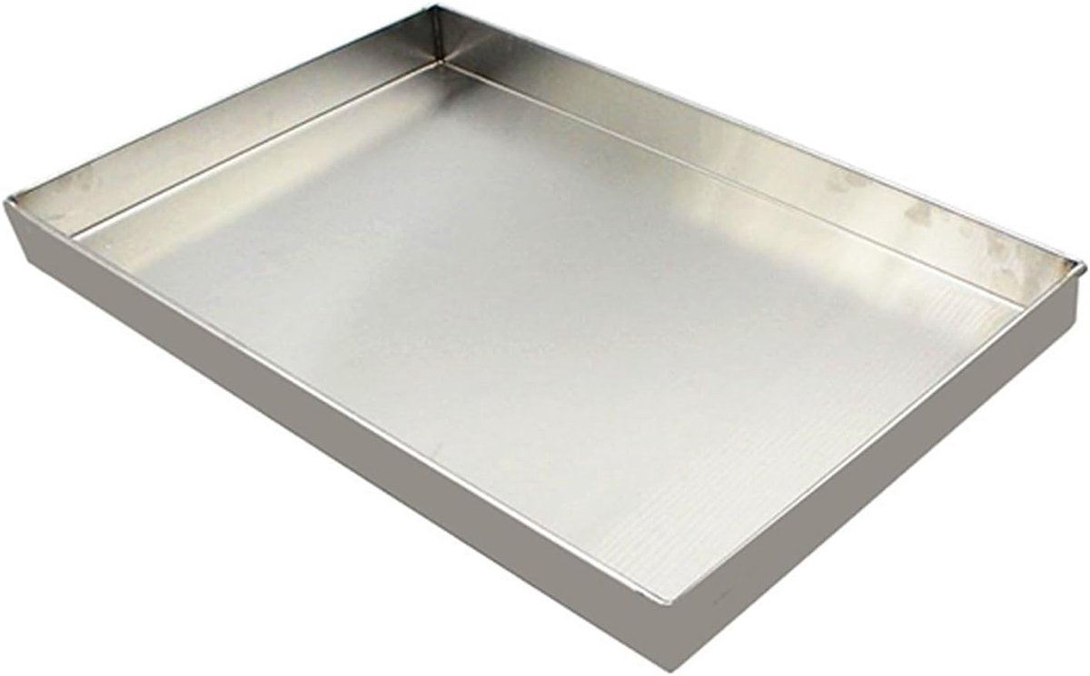 Lekbak Wasmachine - Opvangbak Vloer - Water Schade - Roestvrij Staal - 60x40cm - Zilver