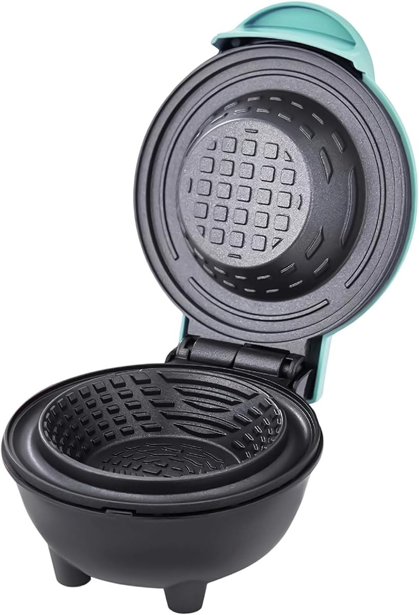 Hoorntjesmaker - Wafelcone maker - Desserts maken - Antiaanbaklaag - 17x13x17 cm - Blauw