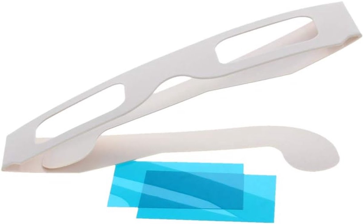 Papieren 3D Bril - Kartonnen Bril - 3D Films Kijken - Verstelbaar Frame - 10x5x5 cm - Blauw Rood