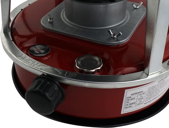 Petroleum Kachel - Draagbare Verwarming - Binnen Verwarmen - Zonder Elektriciteit - 46cm Hoog - Rood — afbeelding 4