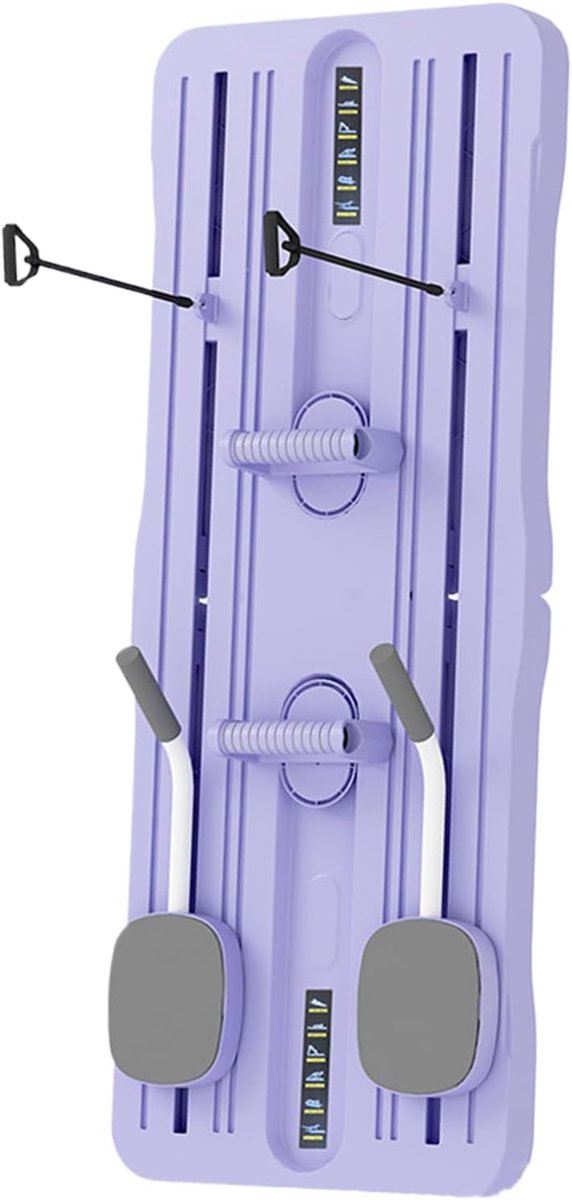 Pilates Bord - Buikspiertrainer Bord - Core Versterking - Vouwbaar Ontwerp - 105x40cm - Paars