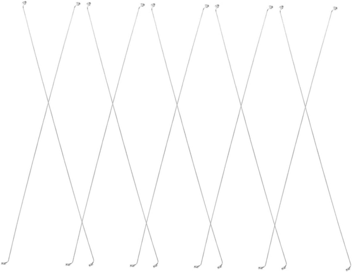 Kaasschaaf Set - Snijder Draad - Blokken Snijden - Roestvrij Staal - 10 Stuks - Zilver