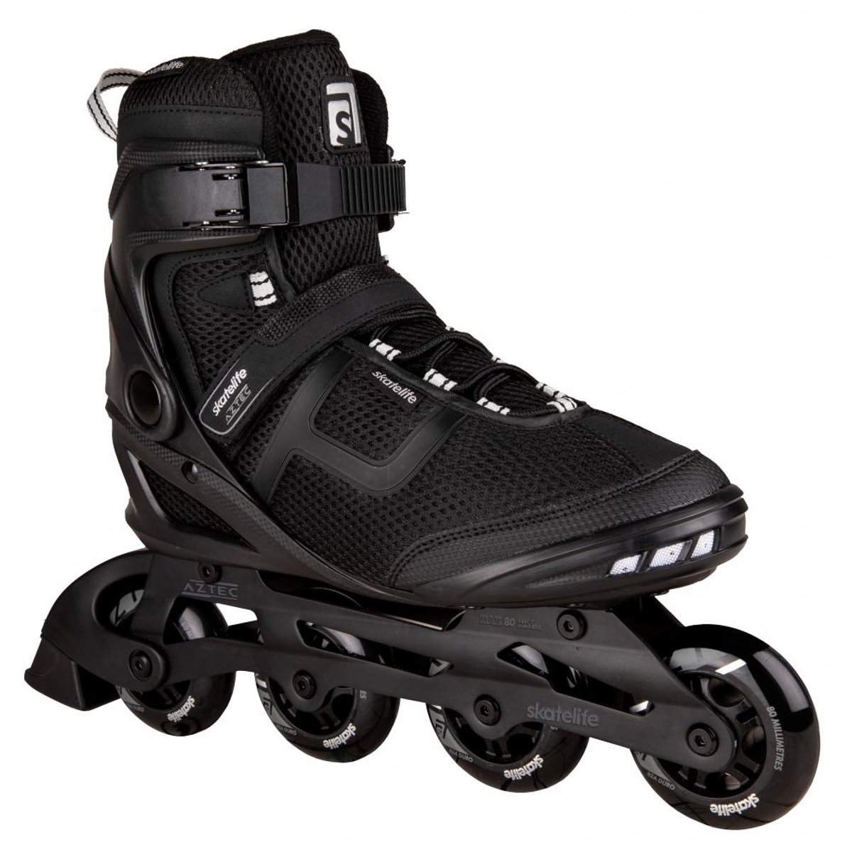 Skatelife Aztec 80mm Inline Skates Zwart