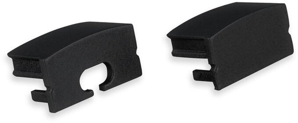 End caps zwart voor ledstrip profiel Senisa