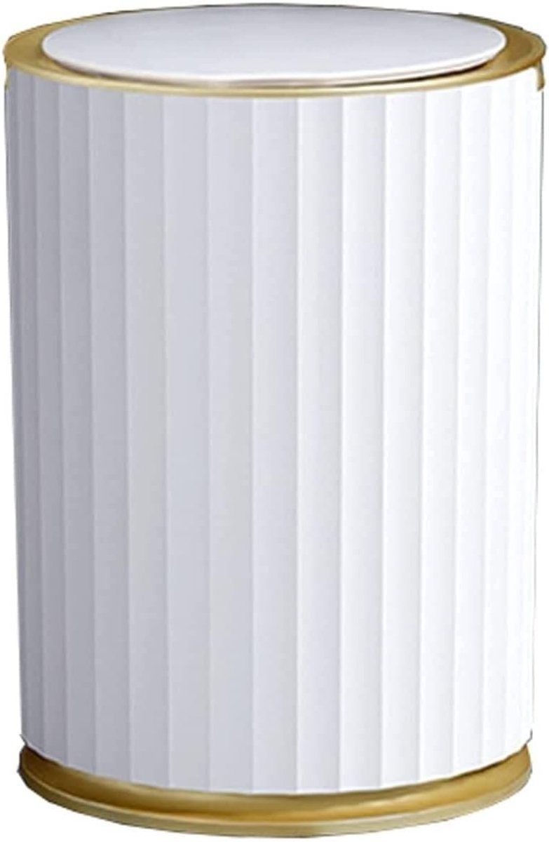 Prullenbak Sensor - Vuilnisbak Automatisch - Hygiënisch Werken - Rond Design - 10 Liter - Wit