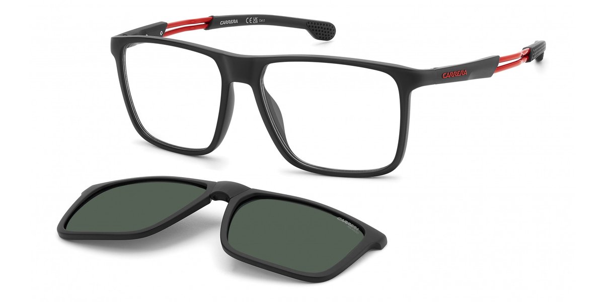 Carrera CA 4020/CS MATTE BLACK RED/GREEN POLARIZED 56/16/140 Herrenbrillen Zonnebrillen