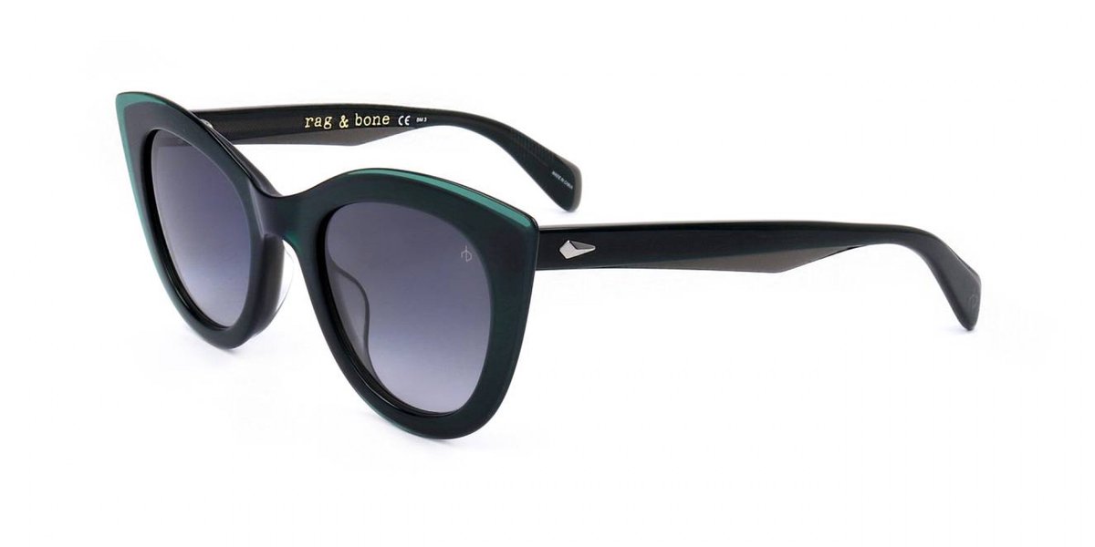 Rag & Bone RNB1042/G/S Grey green 49/23/140 WOMAN Zonnebrillen