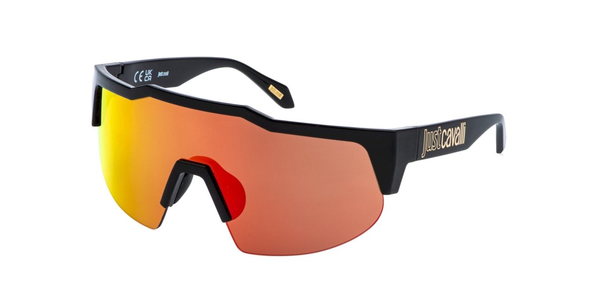 Just Cavalli SJC154 Nero lucido totale 99/0/130 UNISEX Zonnebrillen