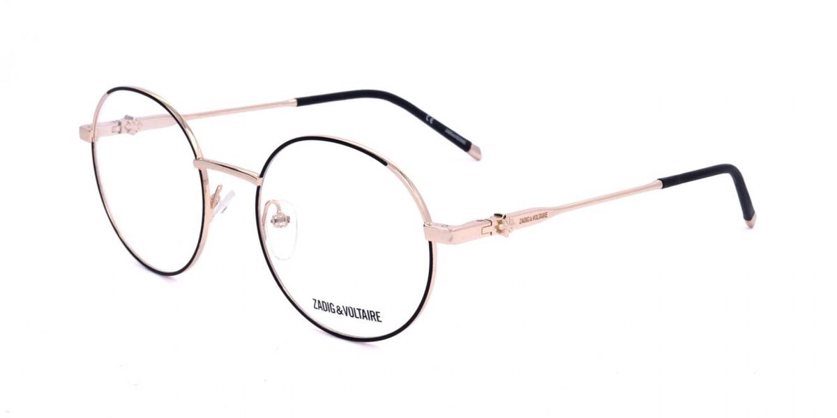 Zadig & Voltaire VZV215 Shiny rose gold with black parts 51/19/135 WOMAN Brilmonturen